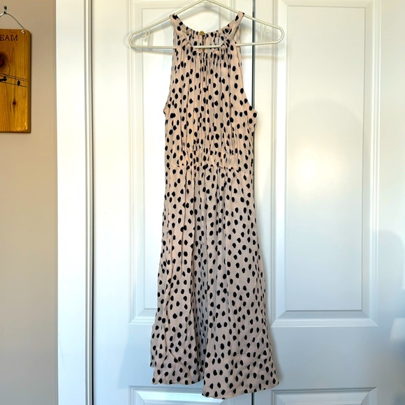 Kate Spade Halter Dress Blush Pink Defined Waist - Picture 1 of 13